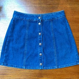 Blue jean skirt